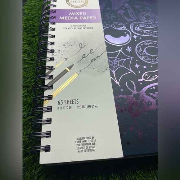 Craft Smith Mixed Media Paper Hardcover Spiral Bound Binder/Sketch Book, NWT - Picture 4 of 8